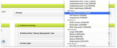 SpeedyAds Ad Formats